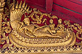 Luang Prabang, Laos - Wat Khili, detail of the gable of the sim. 